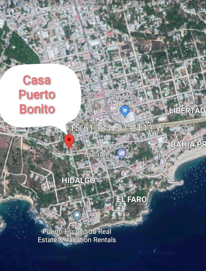 Готель Casa Puerto Bonito & Private Coworking Пуерто-Ескондідо Екстер'єр фото